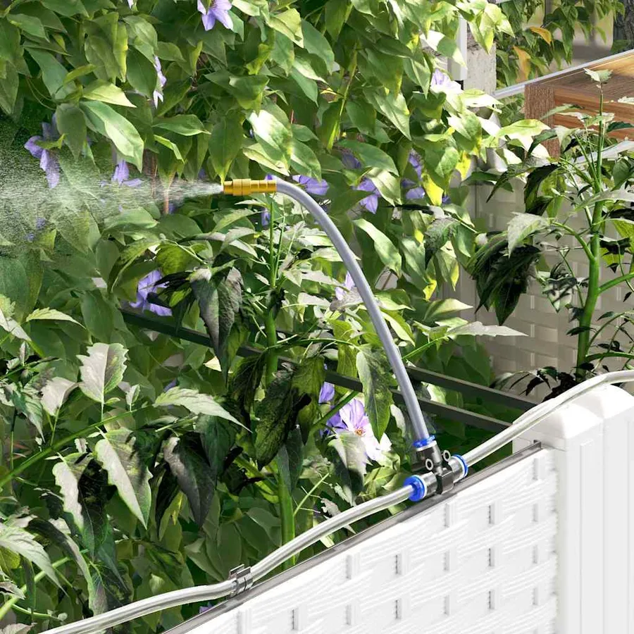 Cache-pot de jardin 2 pc Blanc 80 x 40 x 126 cm PP - 5