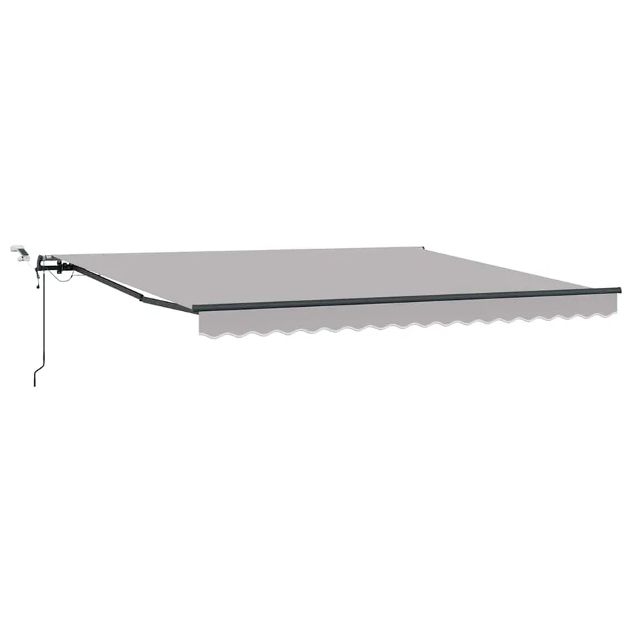 Auvent rétractable Gris clair 400 × 350 cm Polyester - 2