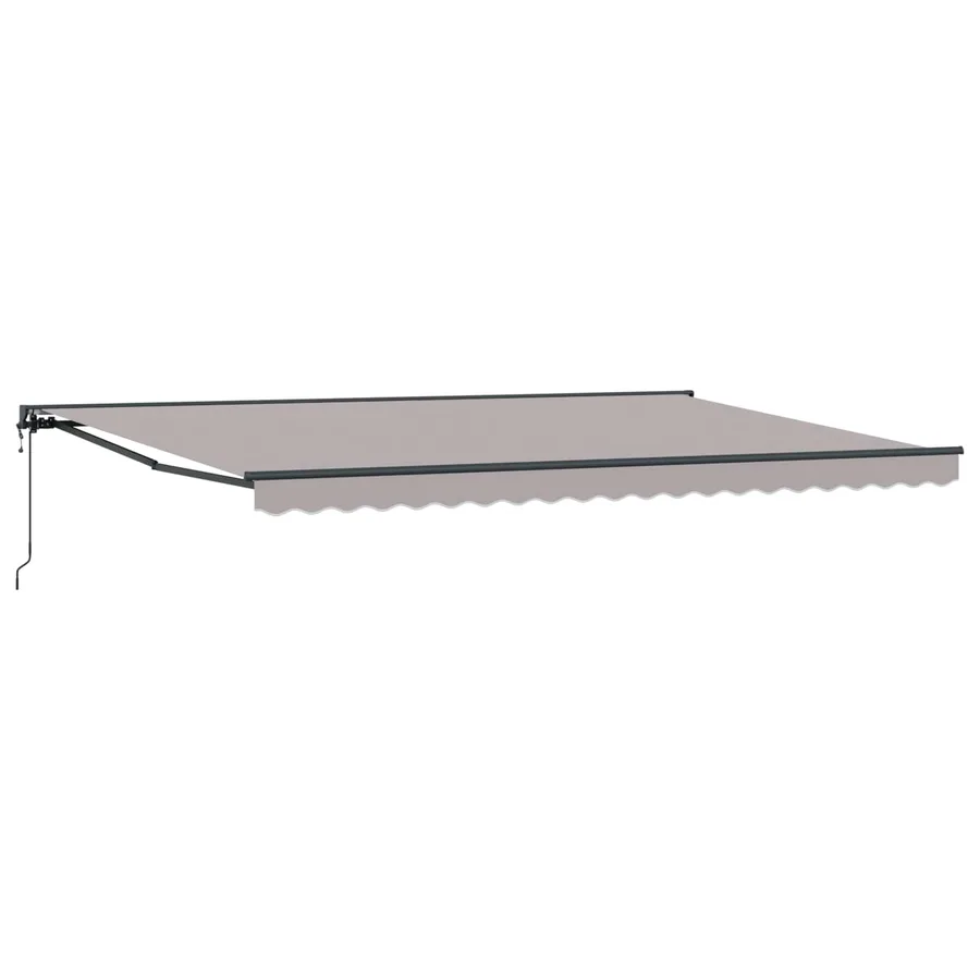 Cadre d'auvent Gris clair 500 × 300 cm - 2