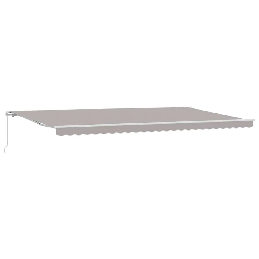Auvent rétractable Gris clair 600 × 350 cm - 2