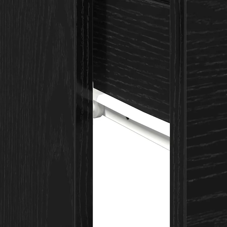 Table console Chêne noir 30 x 36 x 75 cm Bois d'ingénierie - 8