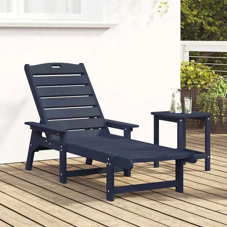 Transat Bleu marine 195,5 x 53 x 98,5 cm HDPE - 3