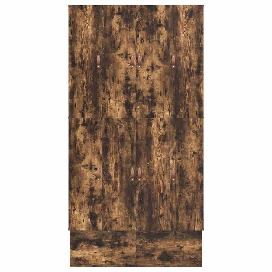 Cadre de lit avec rangement Chêne fumé 120 cm Bois d'ingénierie - 8