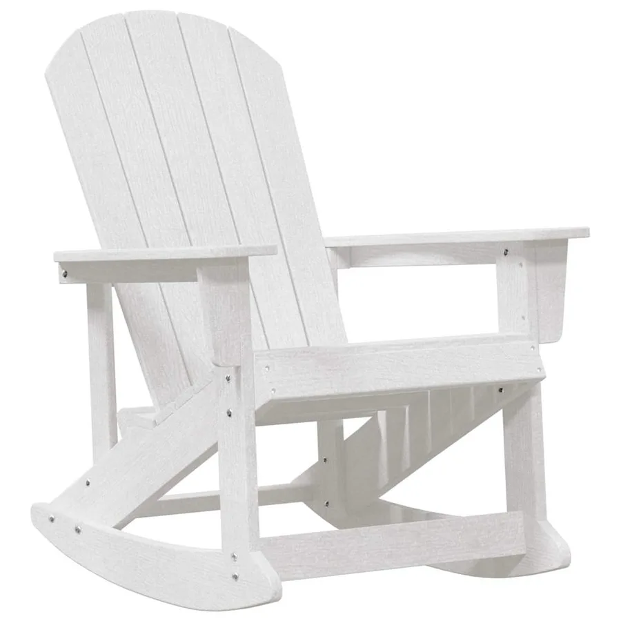Chaise Adirondack à bascule Blanc 92 x 73,5 x 92 cm HDPE - 2