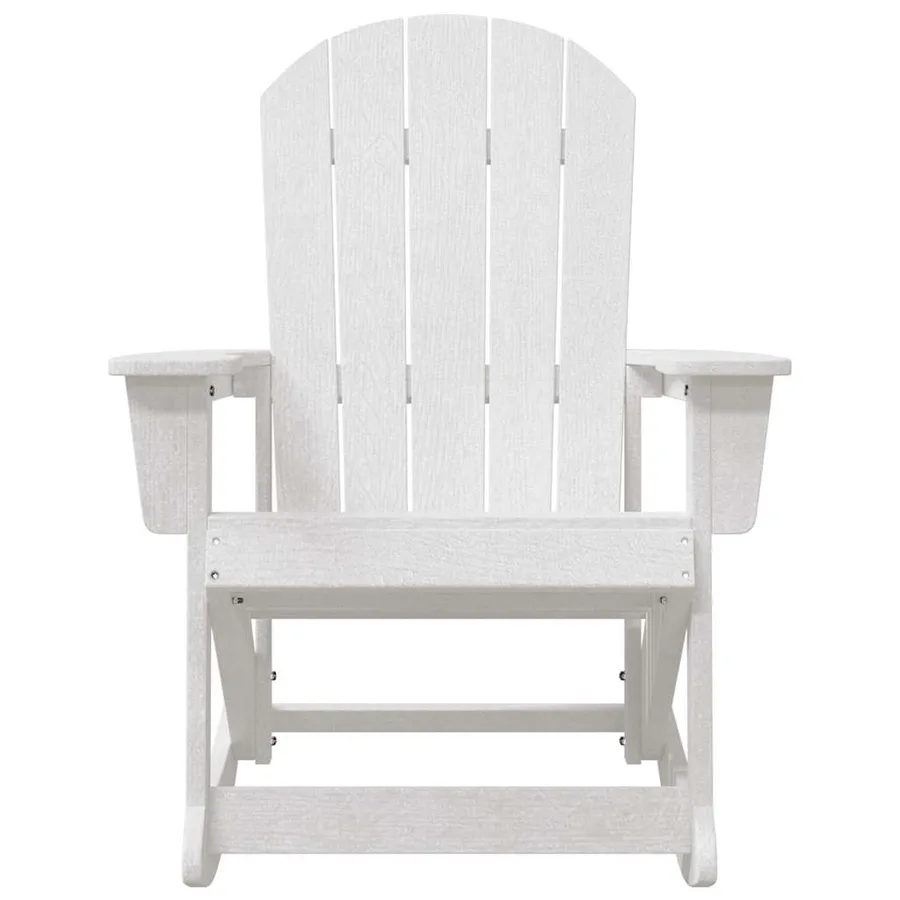 Chaise Adirondack à bascule Blanc 92 x 73,5 x 92 cm HDPE - 4