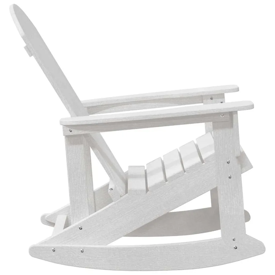 Chaise Adirondack à bascule Blanc 92 x 73,5 x 92 cm HDPE - 5