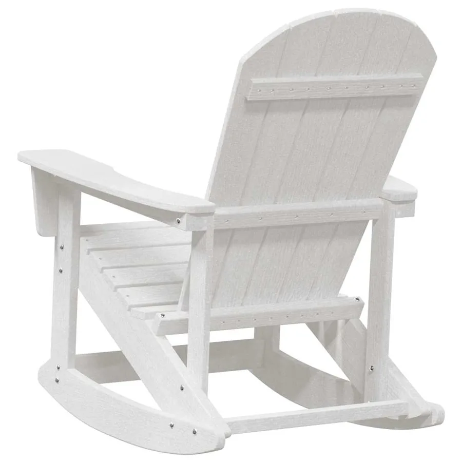 Chaise Adirondack à bascule Blanc 92 x 73,5 x 92 cm HDPE - 6
