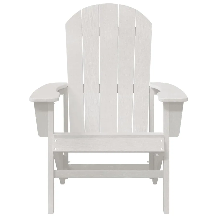 Chaise de jardin 2 pcs Blanc 82 x 74 x 92 cm Polyéthylène - 5