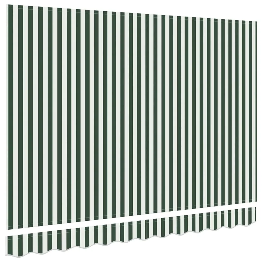 Toile de rechange pour auvent Vert et blanc 2,5 x 2 m Polyester - 4