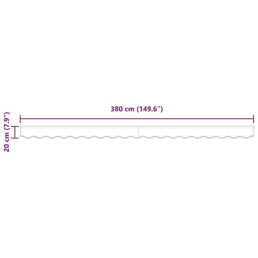 Remplacement de lambrequin Beige 4 m Polyester - 8