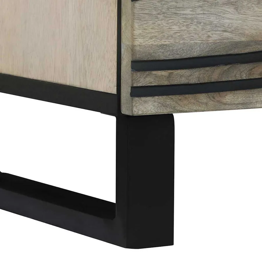 Table de chevet 2 pcs Blanc 40 x 33 x 46 cm Bois d'ingénierie - 9