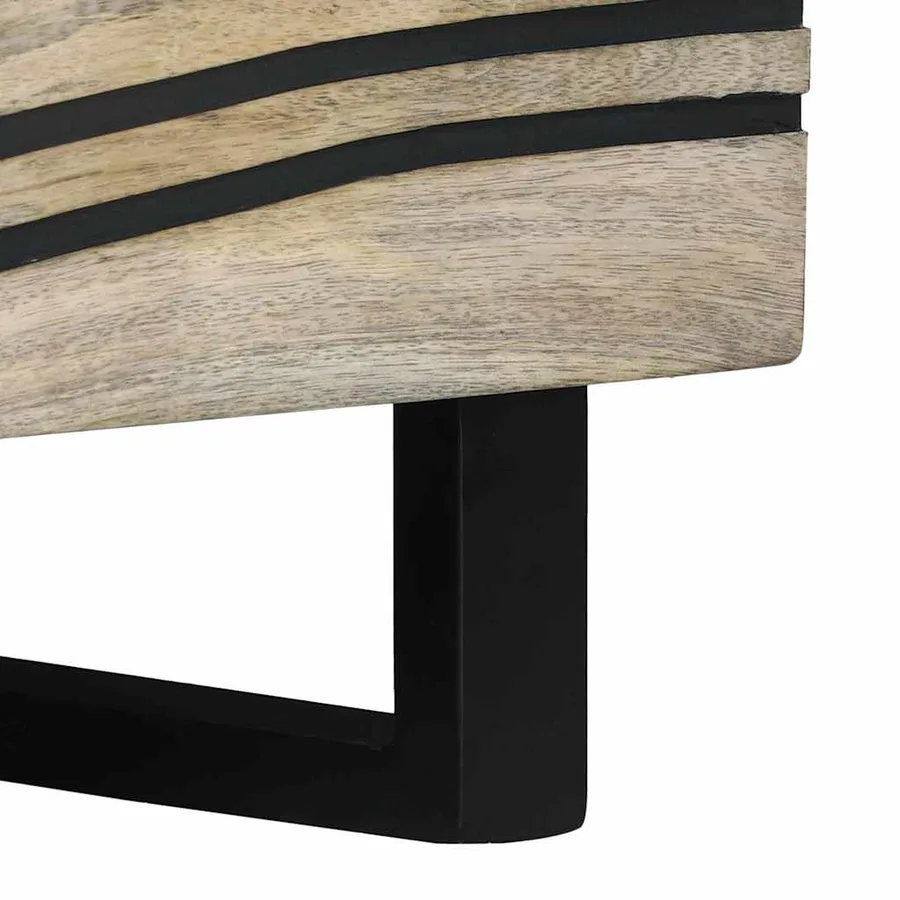 Table basse Blanc 80 x 54 x 40 cm Bois d'ingénierie - 8