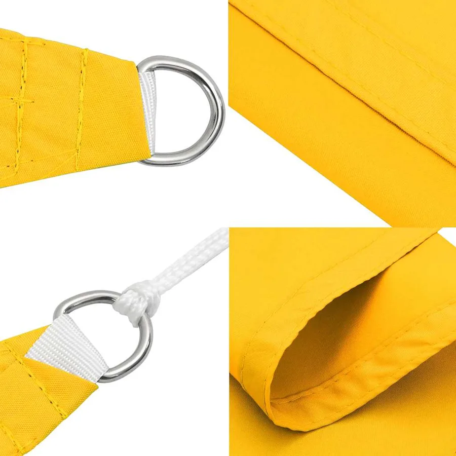Voile d'ombrage jaune 7 x 5 x 5 m 100 % polyester Oxford - 6