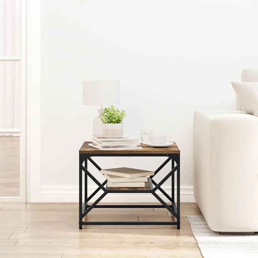 Table basse Chêne fumé 51 x 50 x 40 cm - 4