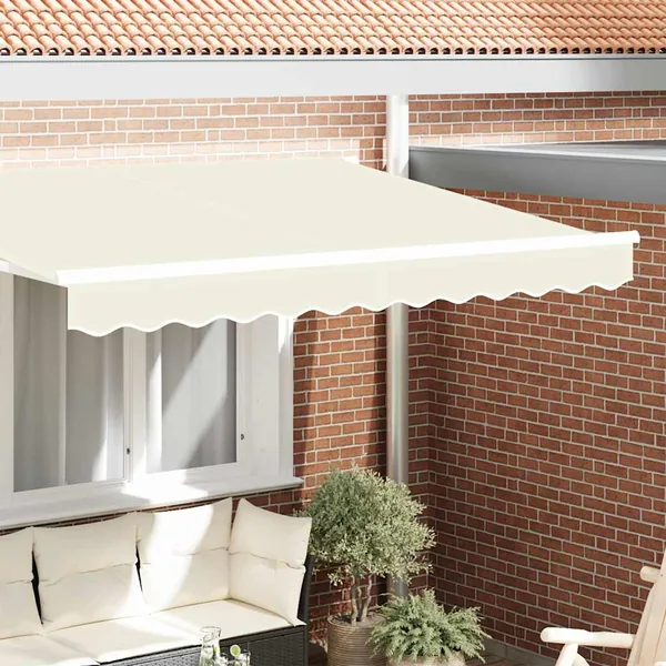 Remplacement de lambrequin Rayure Crème 2,5 m Polyester