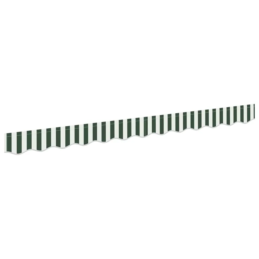 Remplacement de lambrequin Vert et blanc 3 m Polyester - 2