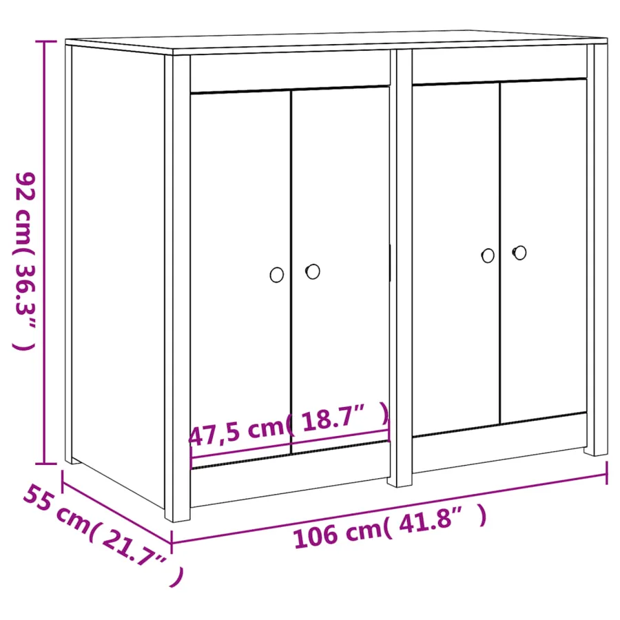 Armoire de cuisine d'extérieur MEPPEL bois de pin massif - 11
