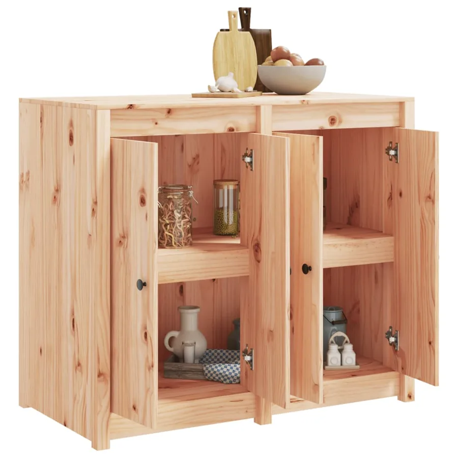 Armoire de cuisine d'extérieur MEPPEL bois de pin massif - 3