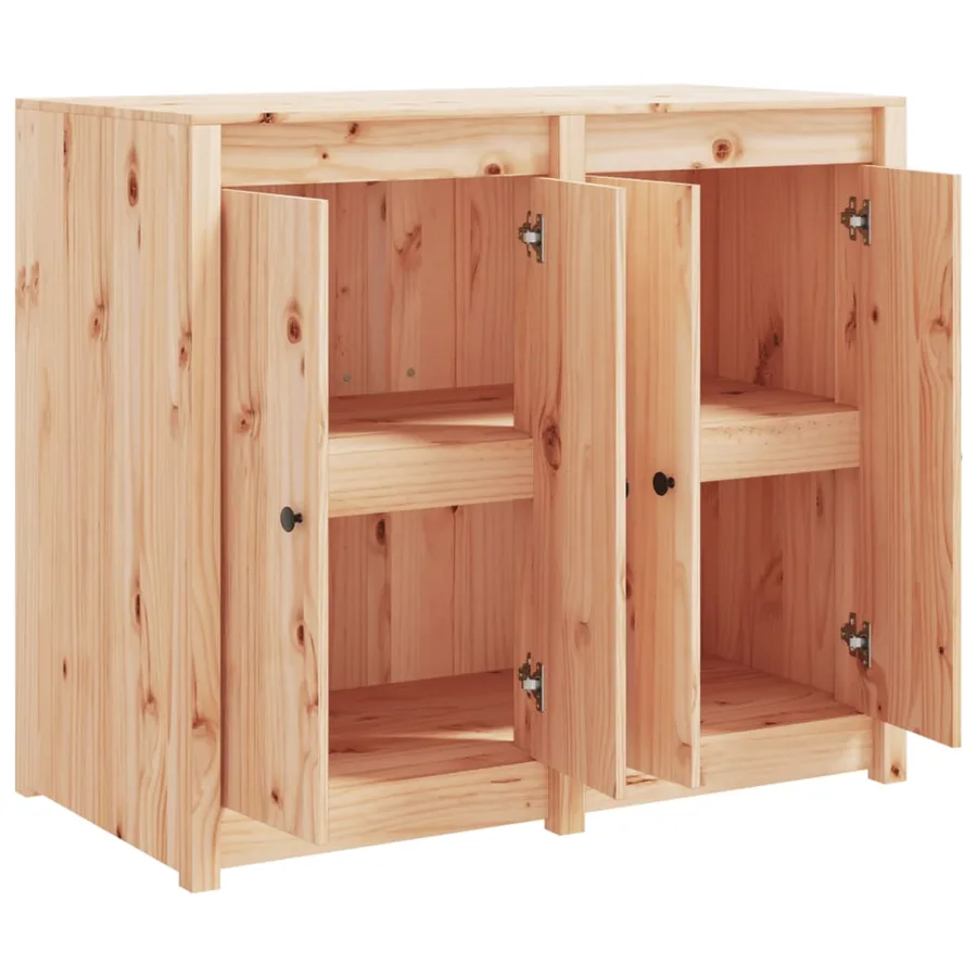 Armoire de cuisine d'extérieur MEPPEL bois de pin massif - 4