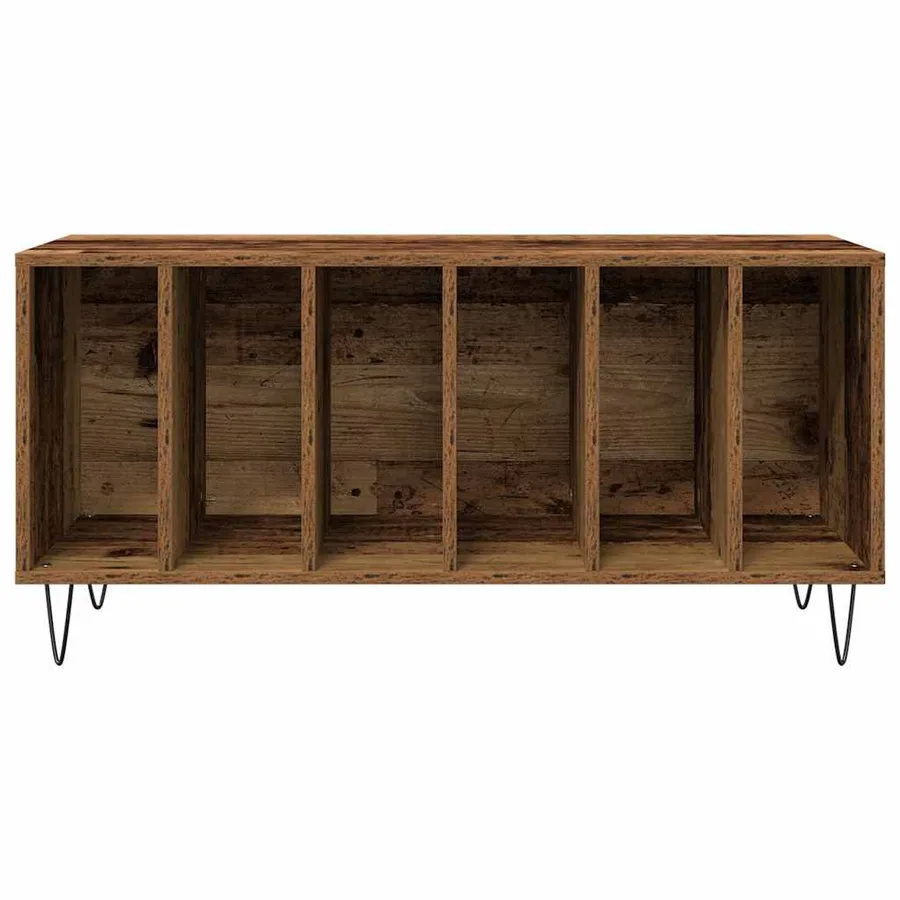 Meuble à vinyles Bois ancien 100 x 38 x 48 cm Bois d'ingénierie - 5