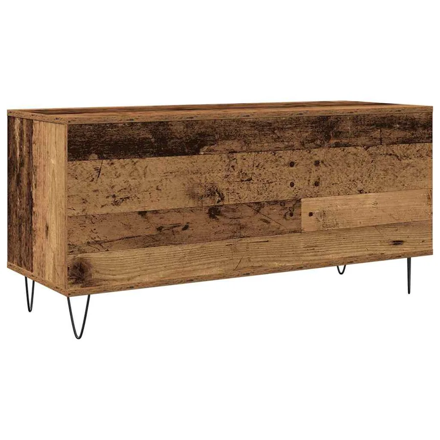 Meuble à vinyles Bois ancien 100 x 38 x 48 cm Bois d'ingénierie - 7