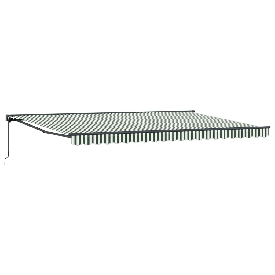 Cadre d'auvent Vert et blanc 500 × 300 cm - 2