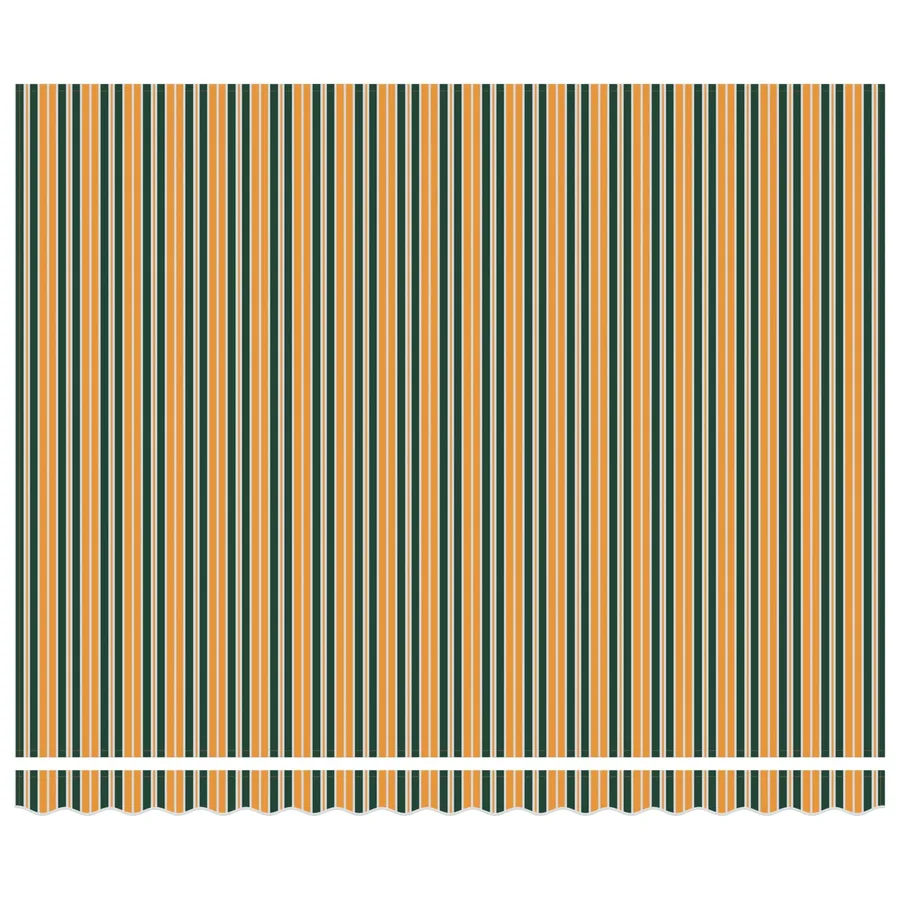 Auvent rétractable Vert et jaune 400 x 300 x 165 cm - 4