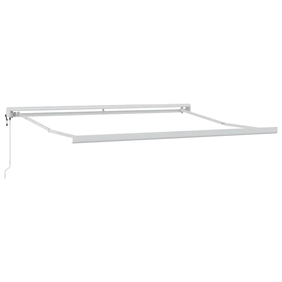 Auvent rétractable Vert et blanc 350 x 250 x 165 cm - 5