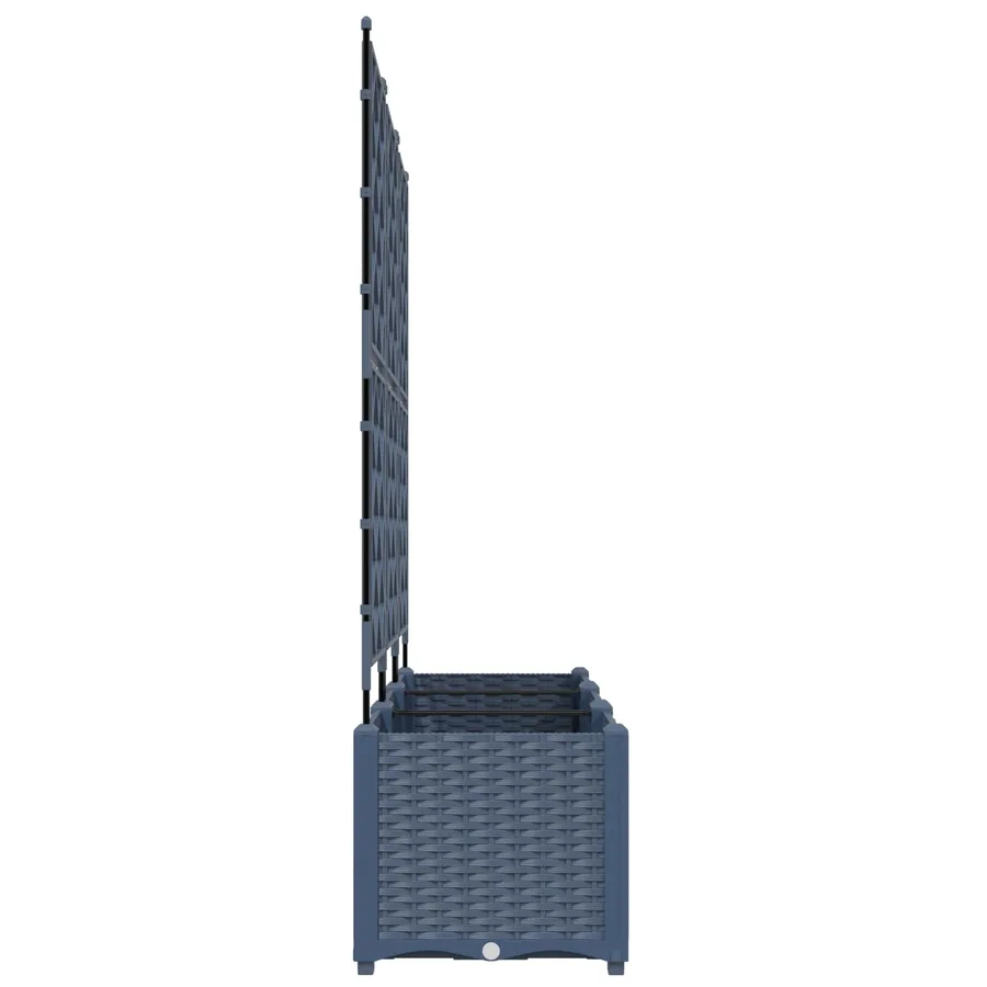 Cache-pot de jardin 3 pc Gris 120 x 40 x 143 cm PP - 5