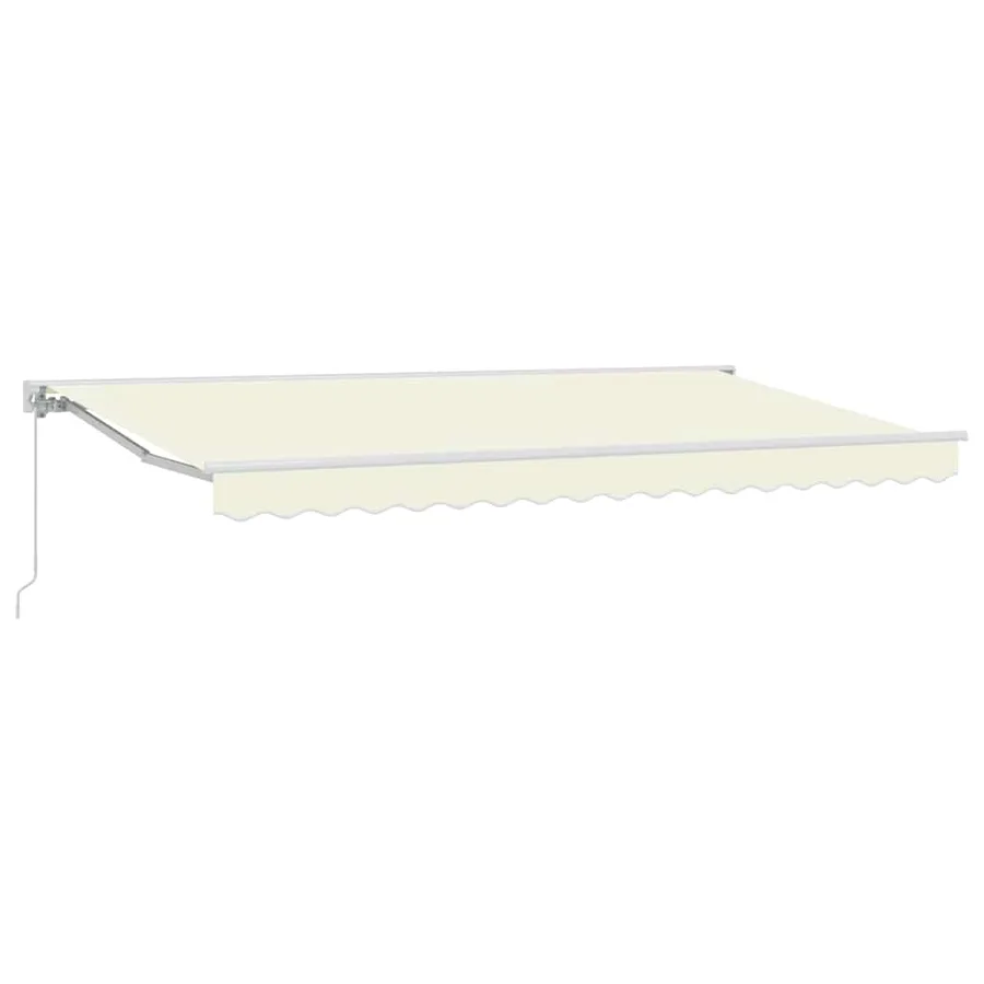 Cadre d'auvent Crème 400 x 200 cm Polyester avec revêtement PU - 2