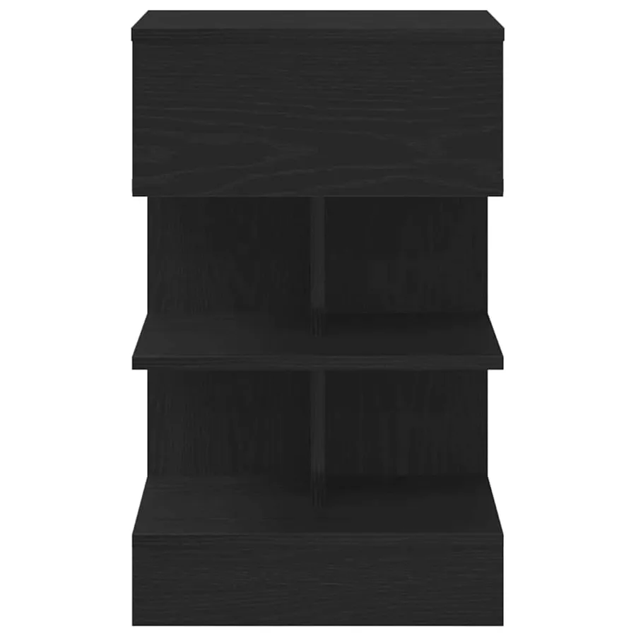 Cabinet de chevet Chêne noir 40 x 35 x 65 cm Bois d'ingénierie - 6