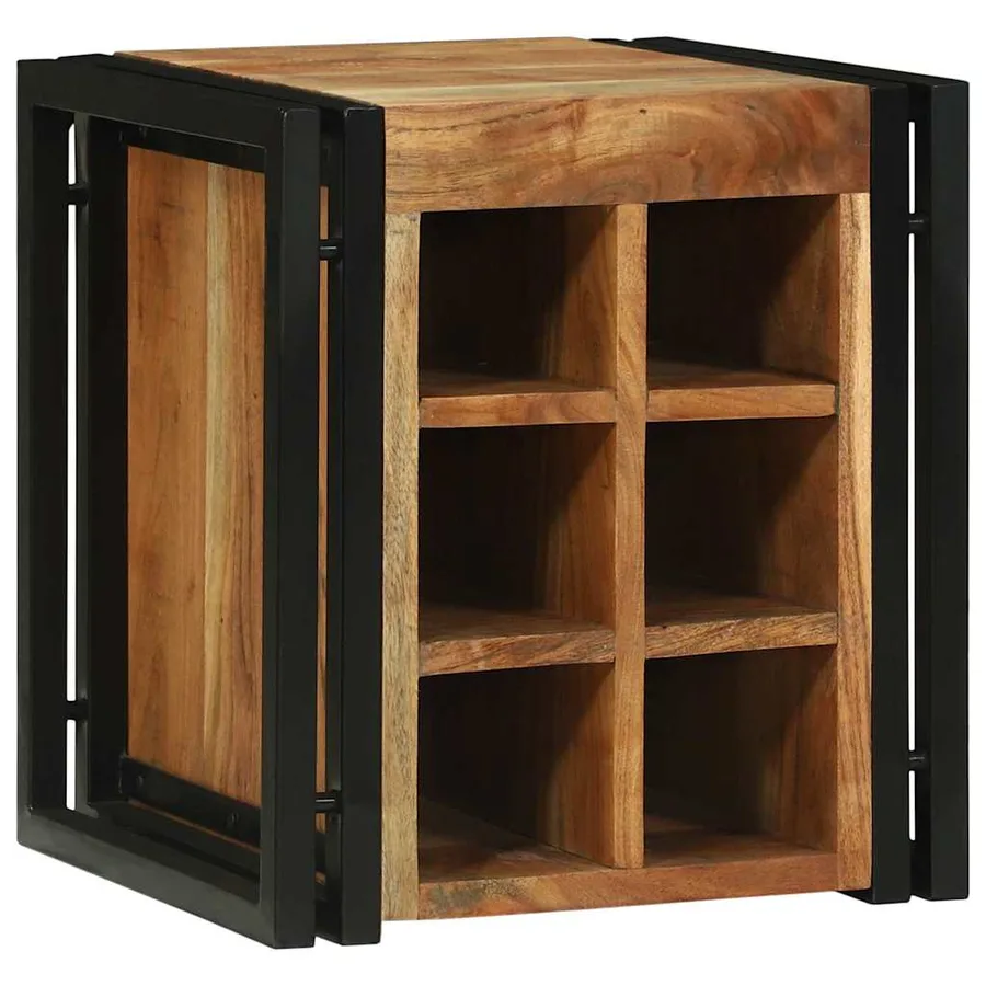 Étagère à vin 35 x 35 x 39 cm Bois d'Acacia Massif - 3