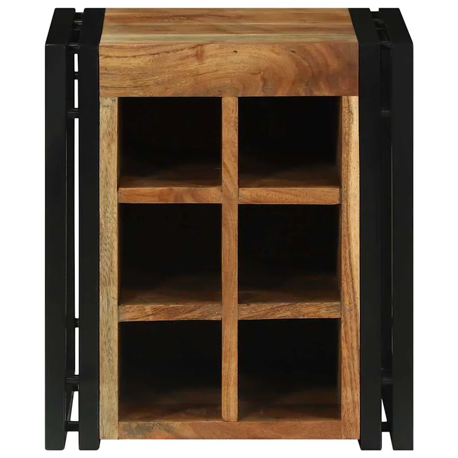 Étagère à vin 35 x 35 x 39 cm Bois d'Acacia Massif - 4
