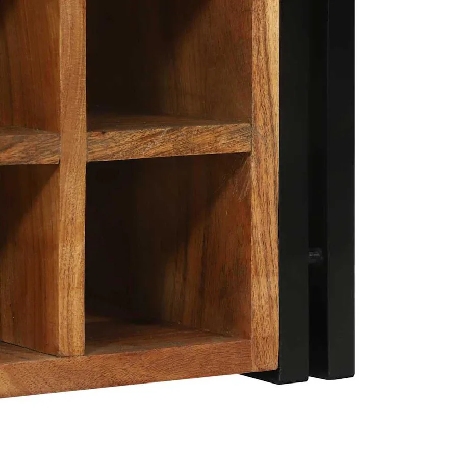 Étagère à vin 35 x 35 x 39 cm Bois d'Acacia Massif - 8