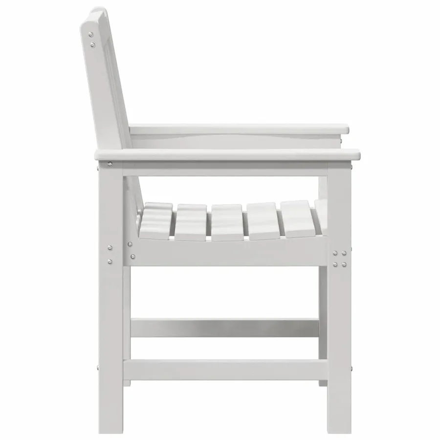 Chaise de jardin 4 pcs Blanc 65,5 x 59 x 88 cm Polyéthylène - 6