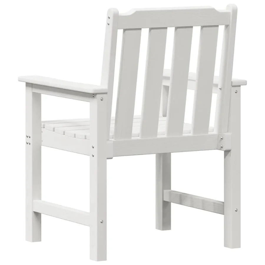Chaise de jardin 4 pcs Blanc 65,5 x 59 x 88 cm Polyéthylène - 7