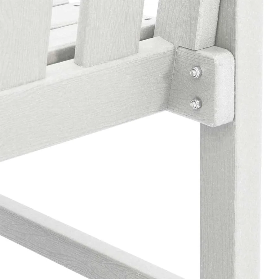Chaise de jardin 4 pcs Blanc 65,5 x 59 x 88 cm Polyéthylène - 9