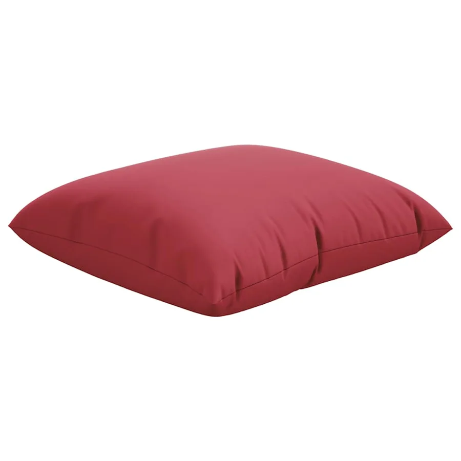 Coussins de canapé 4 pcs rouge vin 60x60 cm tissu - 3