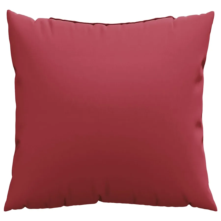 Coussins de canapé 4 pcs rouge vin 60x60 cm tissu - 5
