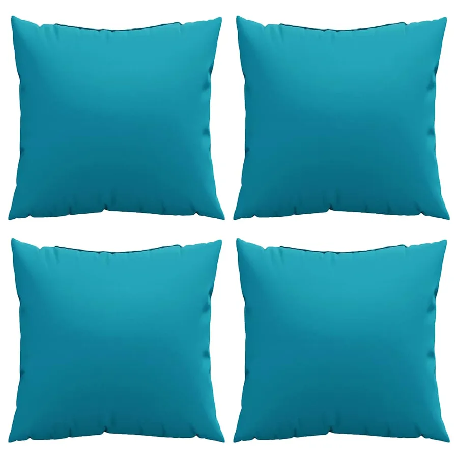 Coussins de canapé 4 pcs bleus 50x50 cm en tissu - 4