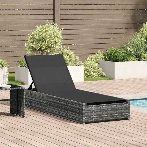 Transat Gris 200,5 x 70 x 75 cm polyrotin