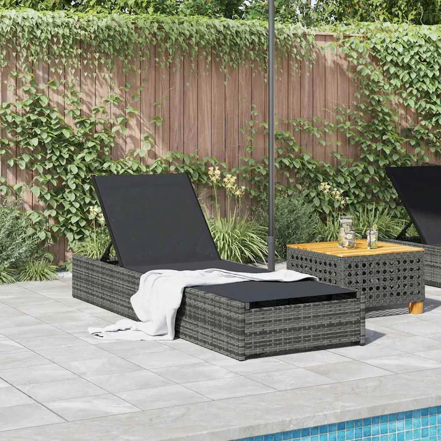 Transat Gris 200,5 x 70 x 75 cm polyrotin - 3