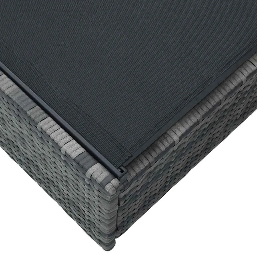 Transat Gris 200,5 x 70 x 75 cm polyrotin - 5