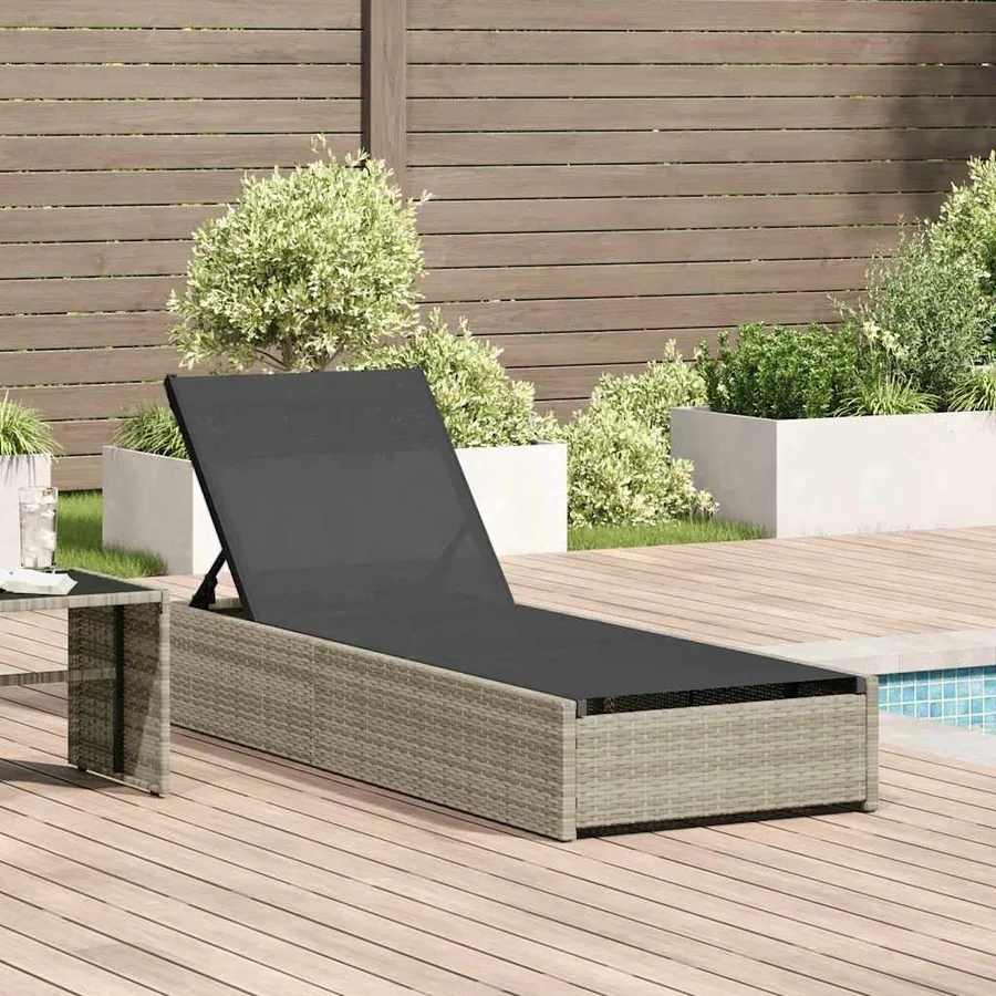 Transat Gris 200,5 x 70 x 75 cm polyrotin - 8