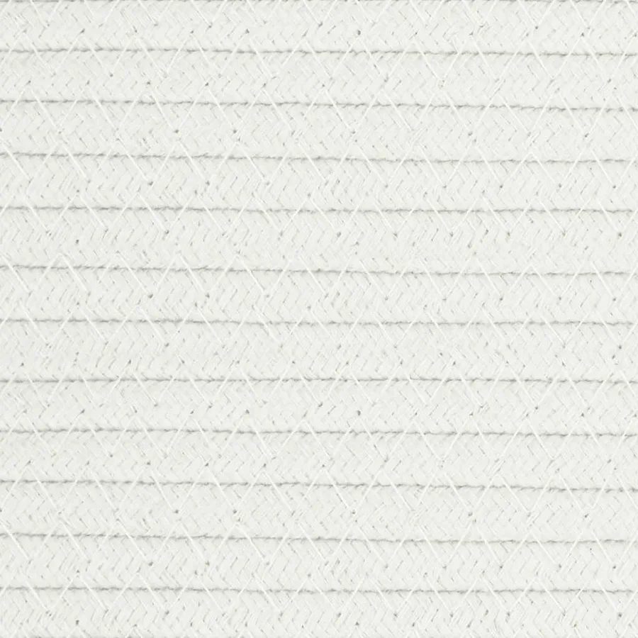 Panier de rangement blanc Ø40x35 cm coton - 7