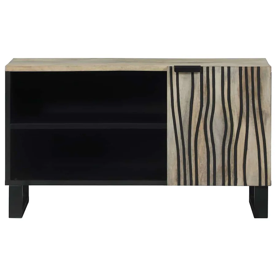 Unites TV Blanc 80 x 33 x 46 cm Bois d'ingénierie - 3