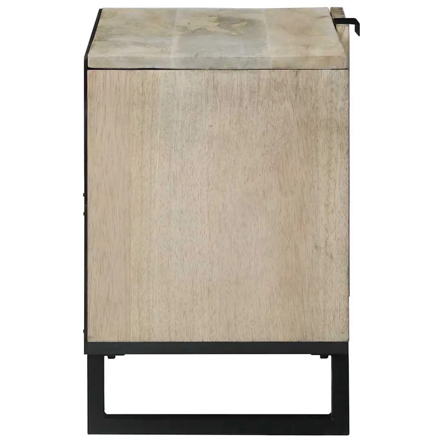 Unites TV Blanc 80 x 33 x 46 cm Bois d'ingénierie - 4