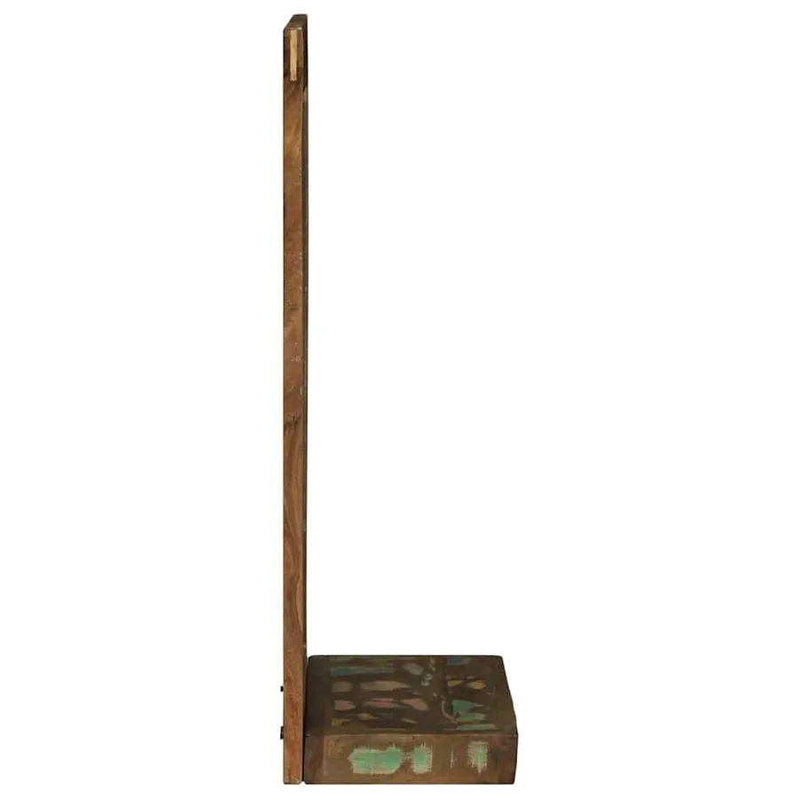Miroir de salle de bain avec étagère Marron Bois Recyclé Solide - 5