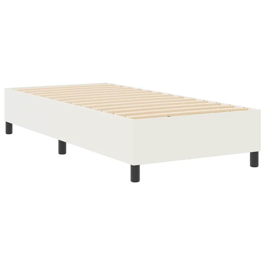 Cadre de lit plateforme Crème 90 x 190 cm - 2