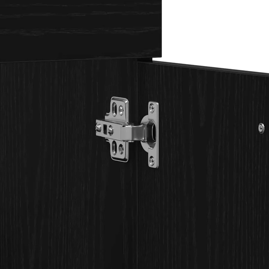 Ensemble de mobilier de salle de bain 3 pcs Chêne noir - 9